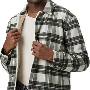 NWT 2XL PAIGE Rangel Plaid Fleece Lined Jacket Worn Spruce M249008